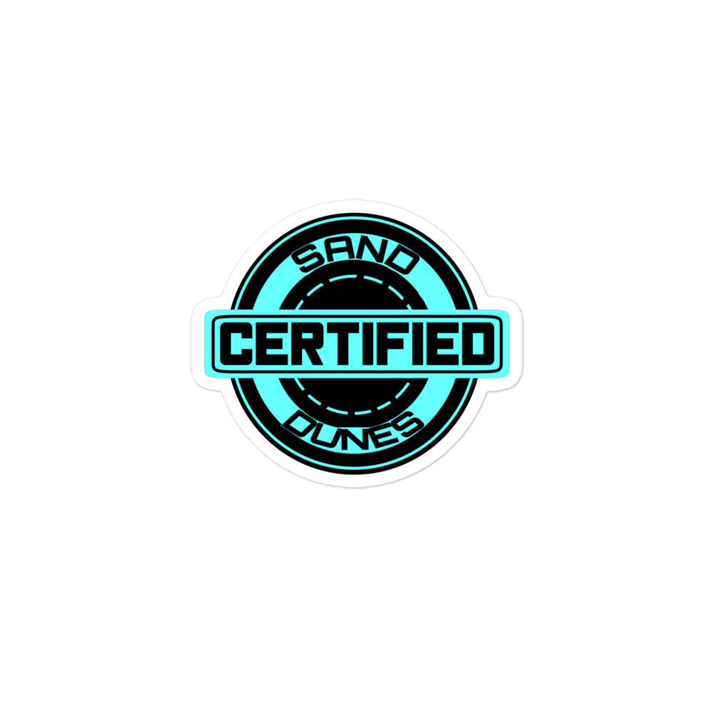 SAND DUNES CERTIFIED STICKER