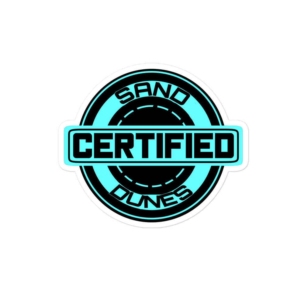 SAND DUNES CERTIFIED STICKER