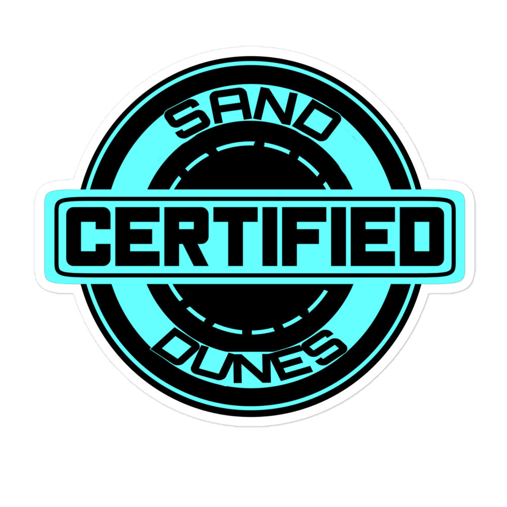 SAND DUNES CERTIFIED STICKER